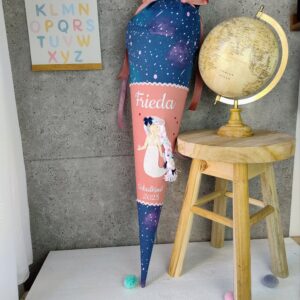 Schultüte zum Seahorse Zoe mit Meerjungfrau