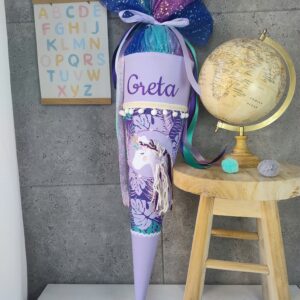 Schultüte Mc Nelli Dschungel mit Einhorn und Namen