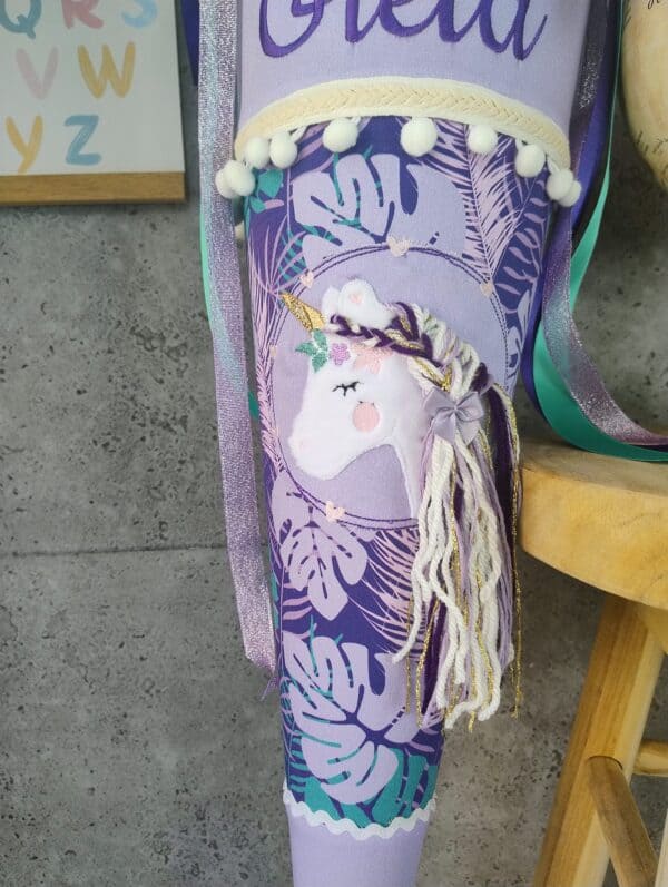 Schultüte Mc Nelli Dschungel mit Einhorn und Namen – Bild 3