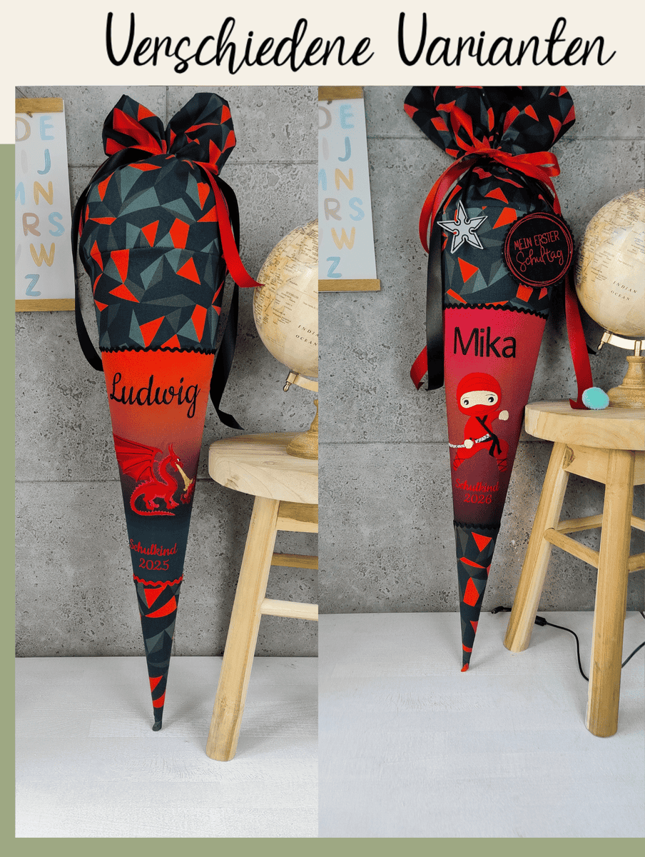 Schultüte zum Teakbärdo mit verschieden Motiven